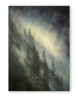 Behind the hill - wydruk na płótnie 70x50 cm